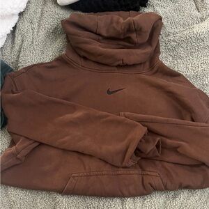 brown over sized hoodie
